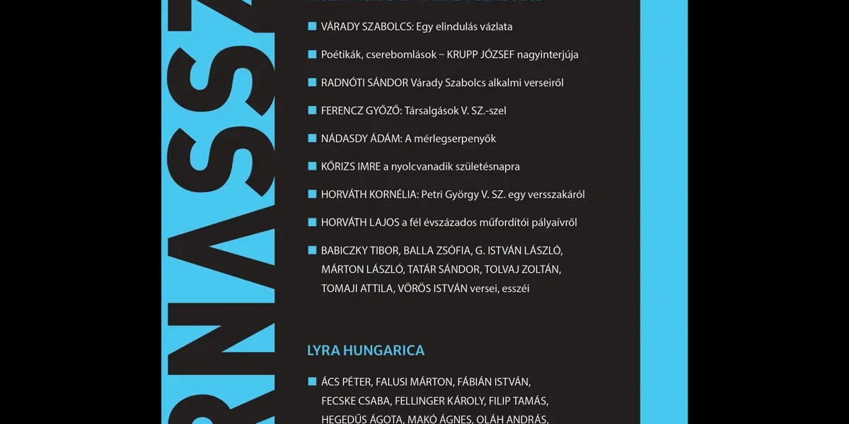 Parnasszus folyóirat 2023. 6. szám