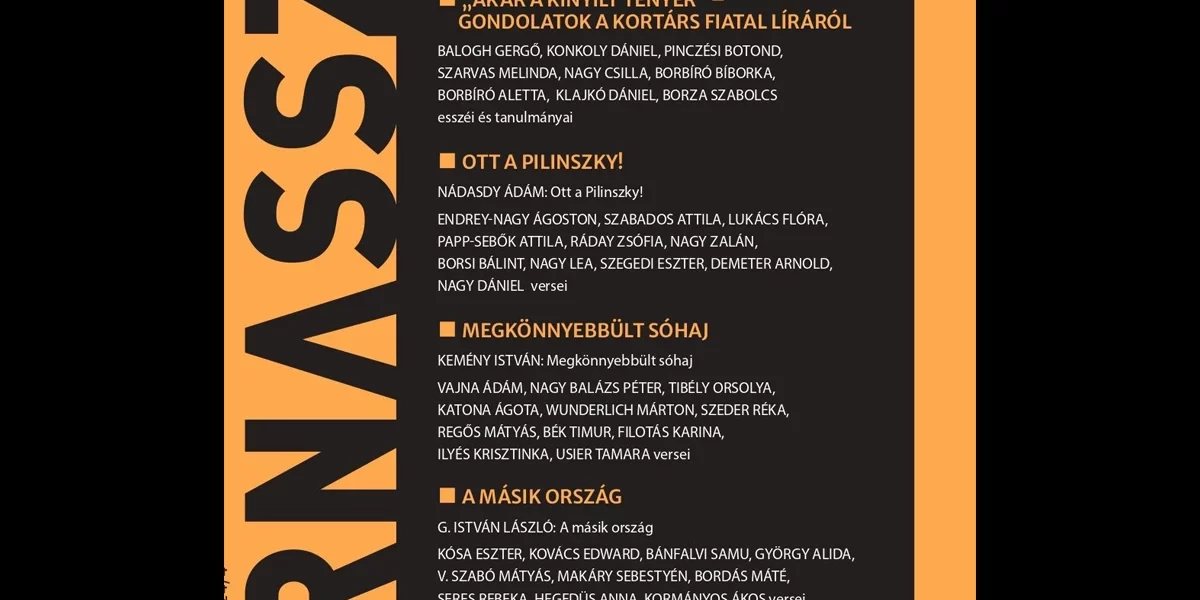 Megjelent a Parnasszus 4-es száma