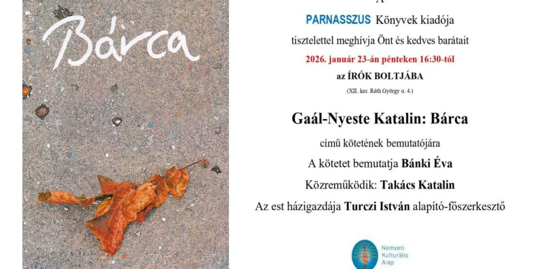 Gaál-Nyeste Katalin : Bárca