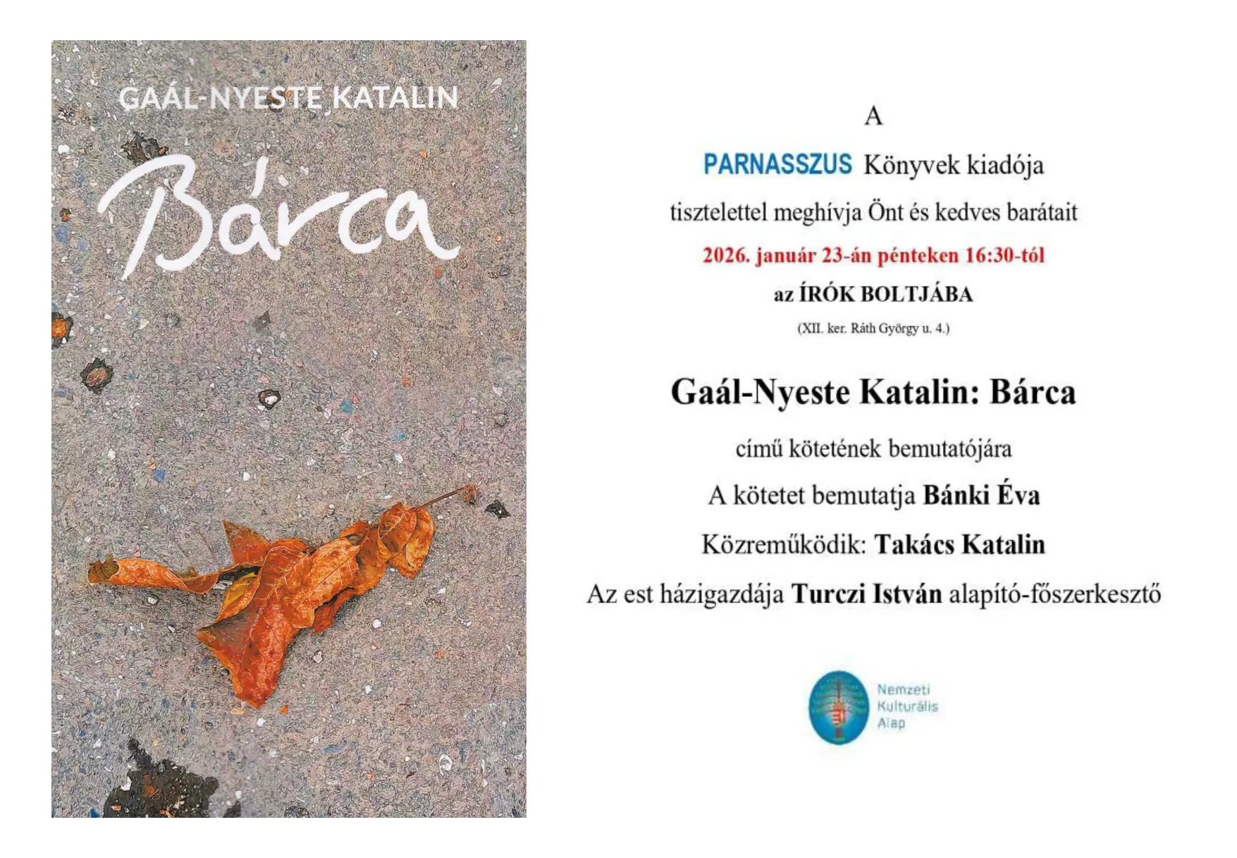 Gaál-Nyeste Katalin : Bárca