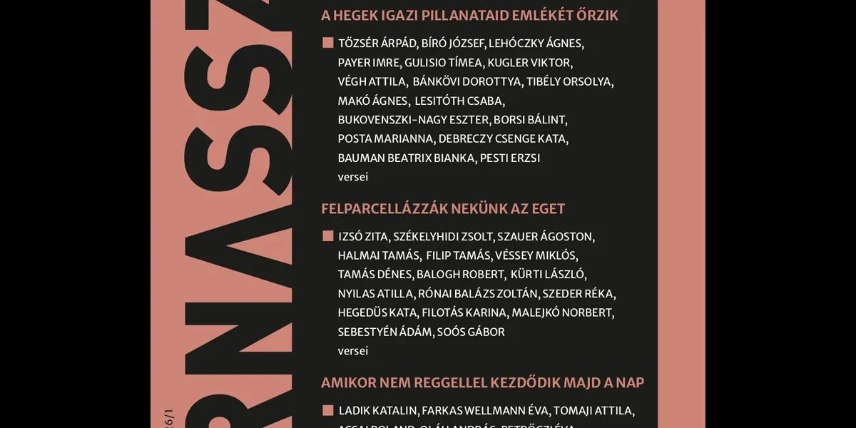 Parnasszus 2026. 1. szám